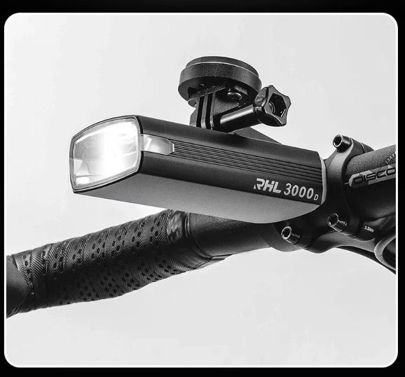 ROCKBROS RHL3000 Cykelljus 3000 Lumen LED-strålkastare 10000mAh Batteri Vattentät MTB Landsvägscykling Hållbar