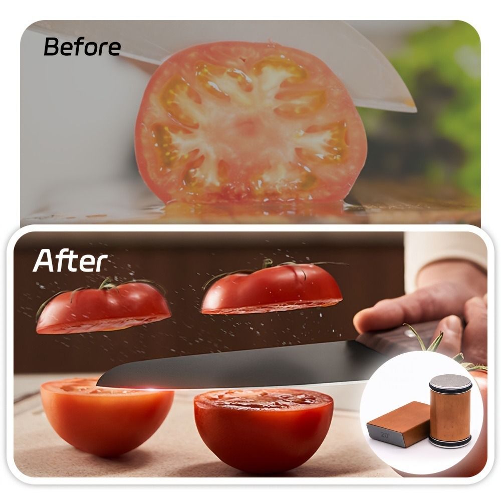 AIERLIAN Rullande Knivslip | Diamant & Keramik | 15/20° Magnetisk Vinkel för Vassa Knivar