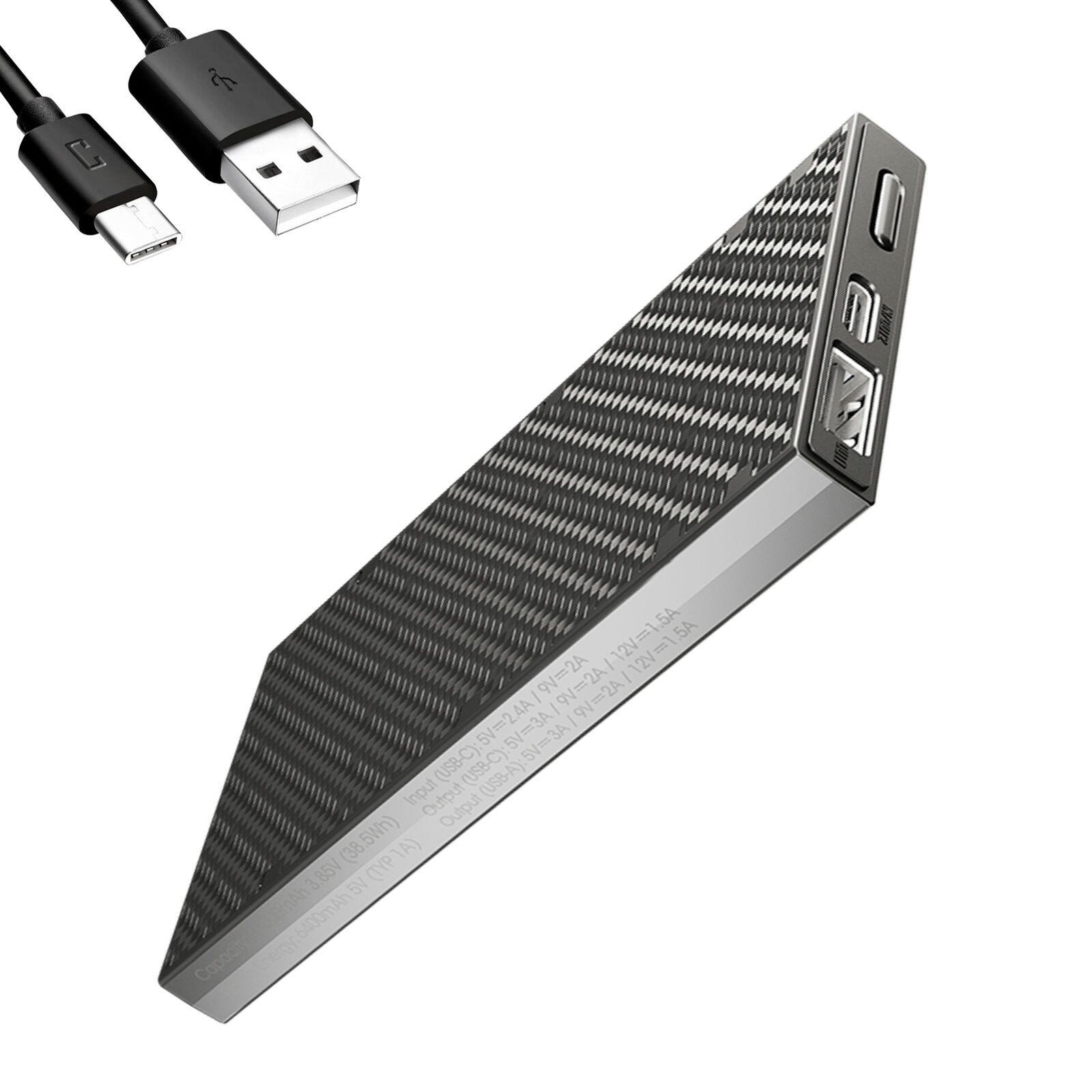 NITECORE NB10000 lättvikt powerbank 10000mAh snabbladdning USB USB-C för iPhone 11 Samsung S10 reseaccessoar