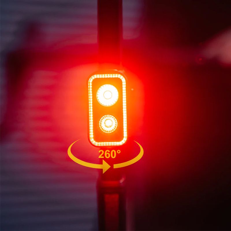 Magicshine SEEMEE300 Smart bakljus med 300 lumen, 360° synlighet, IPX6 vattentät, cykelsäkerhetsljus