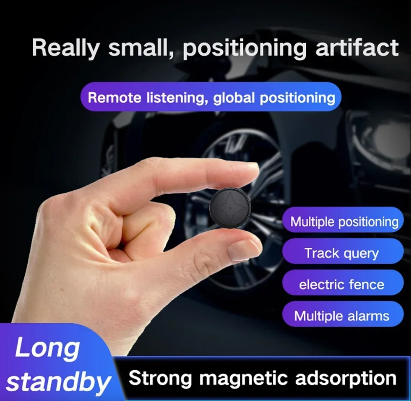 Mini GPS-spårare med stark magnetfäste för bil, motorcykel, lastbil – realtidsspårning och lokaliserare, anti-förlust GPS-spårare