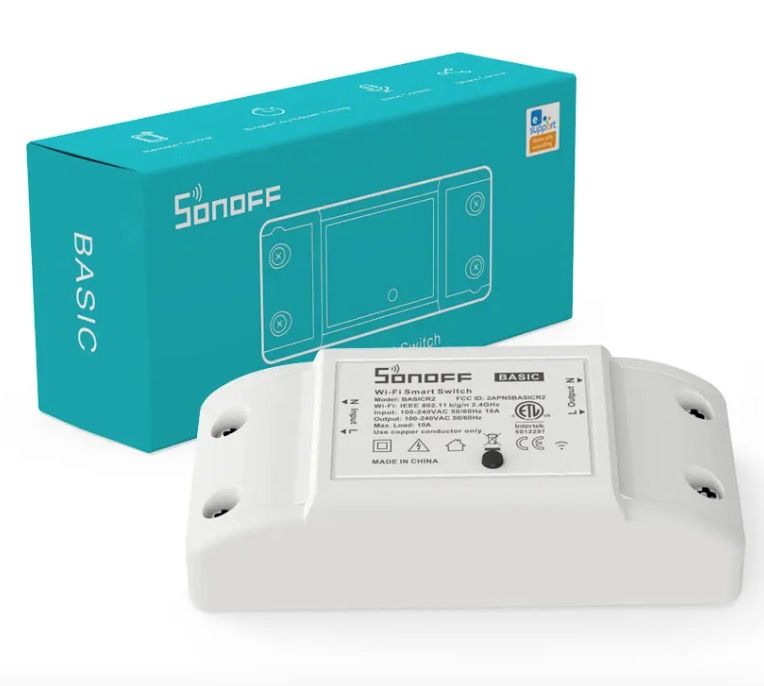 SONOFF Basic R2 Wifi Switch Modul med Alexa för Hemautomation och Fjärrkontroll via eWeLink App
