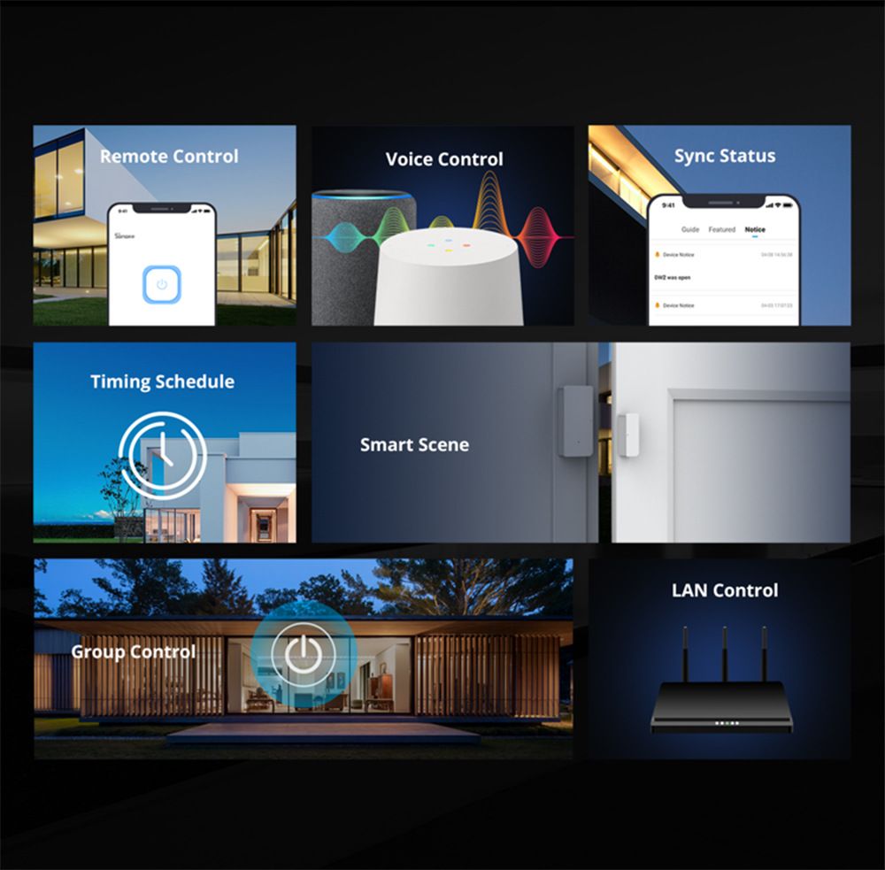 SONOFF Basic R2 Wifi Switch Modul med Alexa för Hemautomation och Fjärrkontroll via eWeLink App