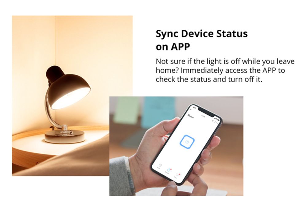 SONOFF Basic R2 Wifi Switch Modul med Alexa för Hemautomation och Fjärrkontroll via eWeLink App