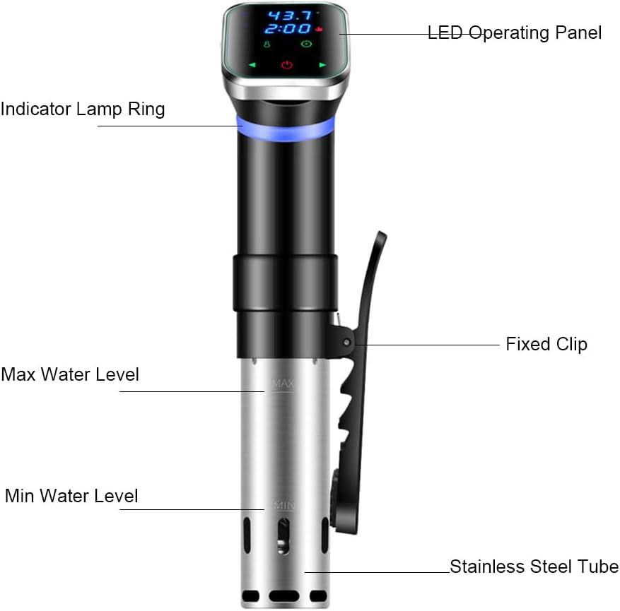 Upptäck användarvänlig Sous Vide precisionskokare för molekylär gastronomi perfekt för hemmakockar