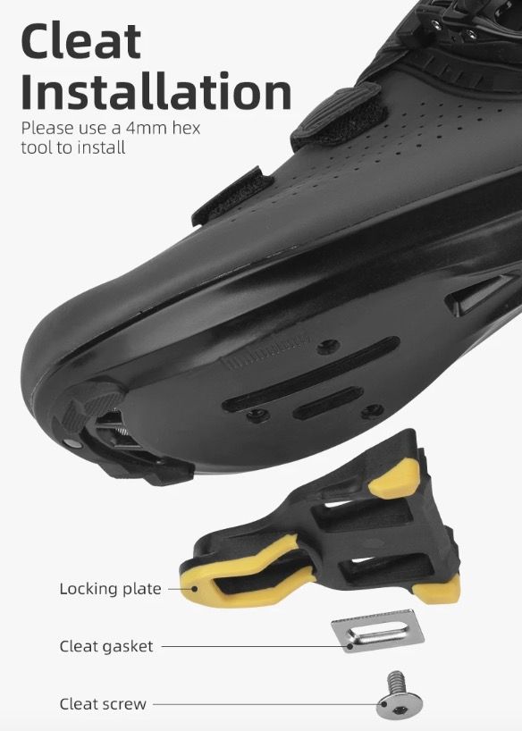ROCKBROS SPD-SL landsvägscykelpedaler ultralätt aluminium självlåsande cykelpedaler för förbättrad stabilitet