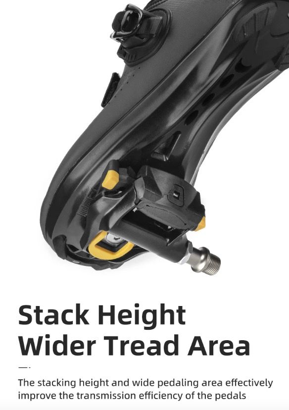 ROCKBROS SPD-SL landsvägscykelpedaler ultralätt aluminium självlåsande cykelpedaler för förbättrad stabilitet