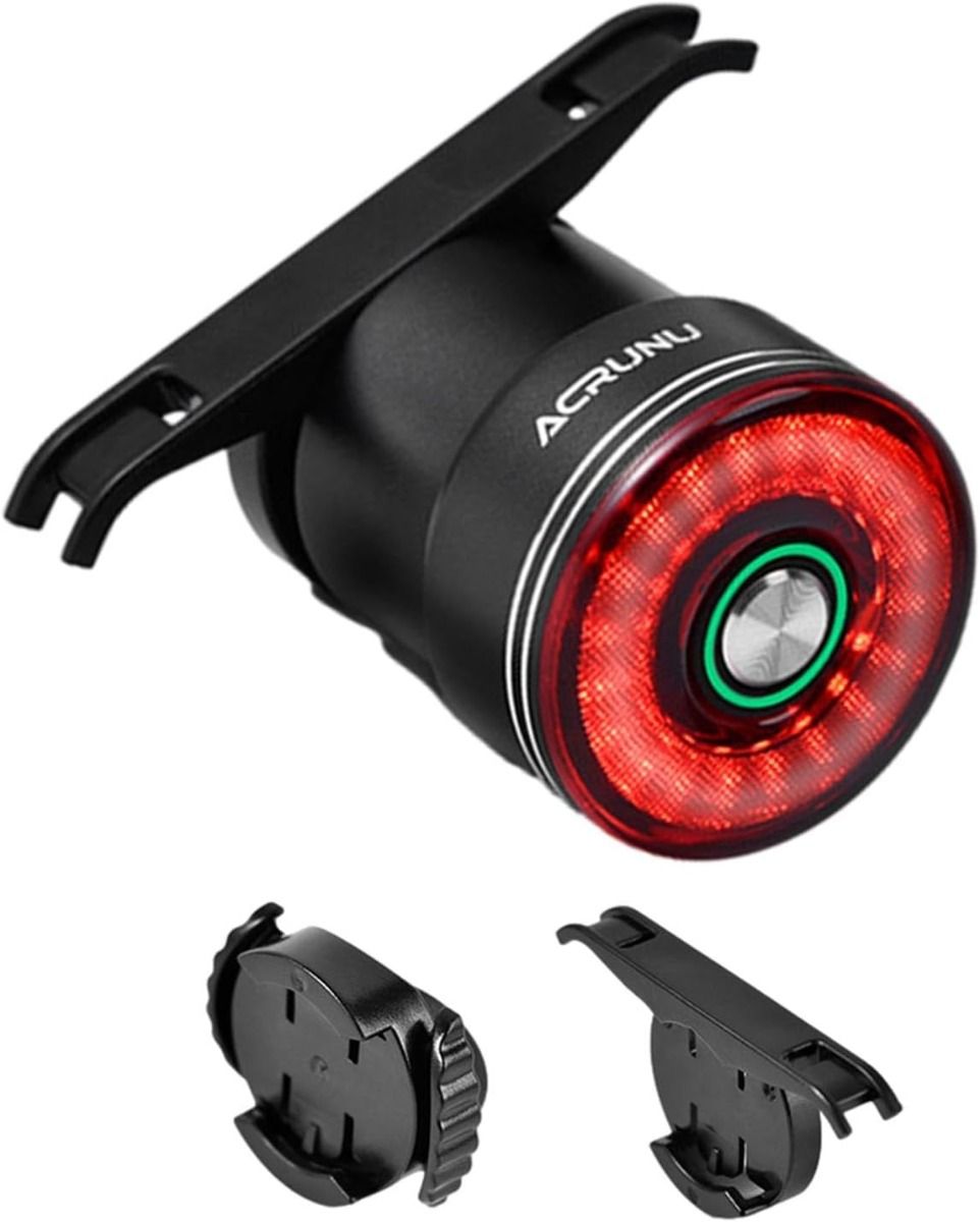 Smart Cykelbaklampa med Bromsinduktion – Vattentät, USB-laddningsbar LED-lampa för Cykelsäkerhet