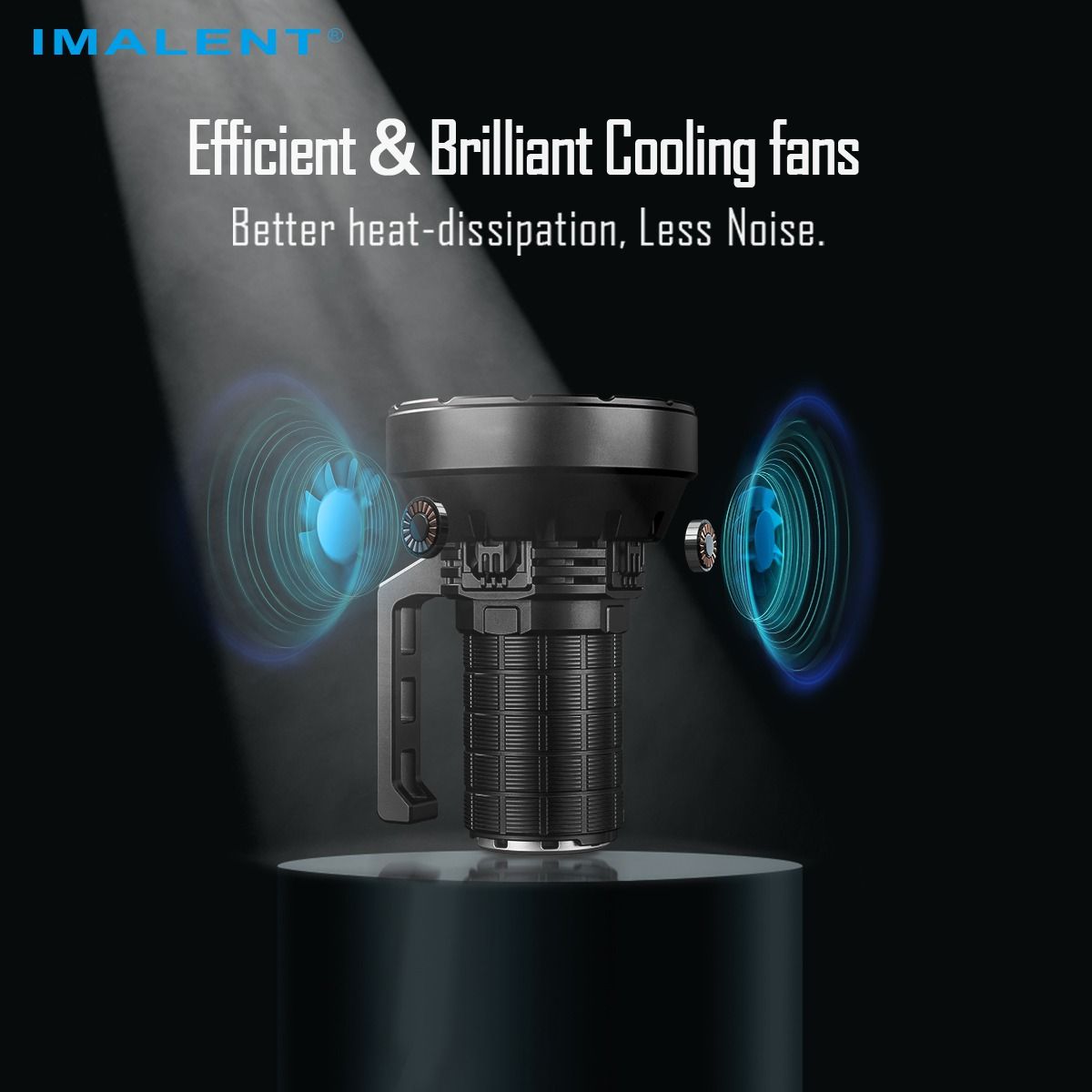 IMALENT SR16: Kraftfull uppladdningsbar LED-ficklampa, 55000 lumen, 1715m lång räckvidd!