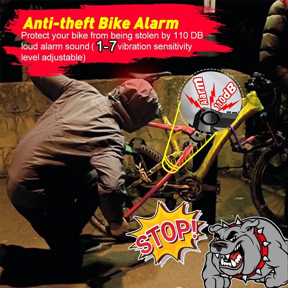 Smart 5-i-1 Cykelbaklykta med Cykelblinkers, Larm & Horn | Uppladdningsbar, Automatisk Bromsljus & Fjärrkontroll