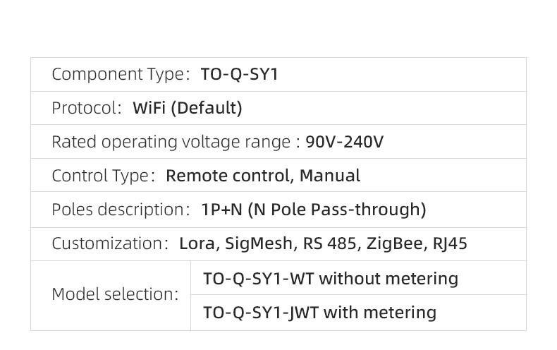TUYA WIFI smart strömbrytare för smart hem, trådlös fjärrkontrollbrytare via app TONGOU