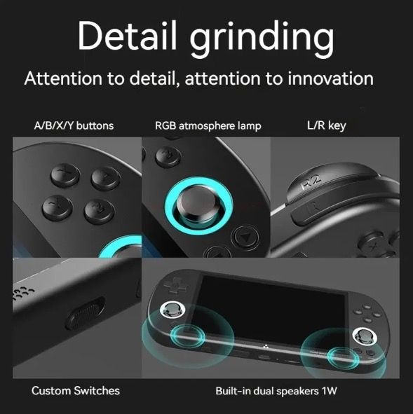 Trimui Smart Pro Vintage Spelkonsol 4.96 tums HD IPS-skärm Bärbart spelande för alla åldrar Nostalgisk och modern