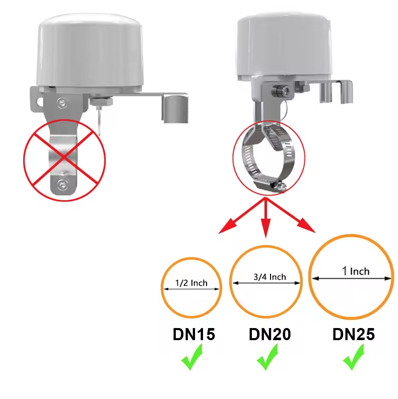 Tuya WiFi vattenventil gasavstängningskulventil timer smart kranstyrenhet fjärrmanipulator stöd