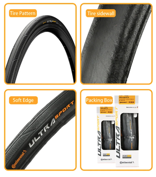 Continental ULTRA SPORT Ⅲ GRAND SPORT RACE landsvägscykeldäck 700x23C/25C/28C Lättvikt, hållbart, punkteringsskydd