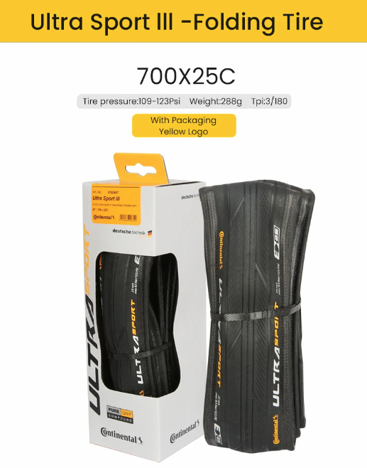 Continental ULTRA SPORT Ⅲ GRAND SPORT RACE landsvägscykeldäck 700x23C/25C/28C Lättvikt, hållbart, punkteringsskydd