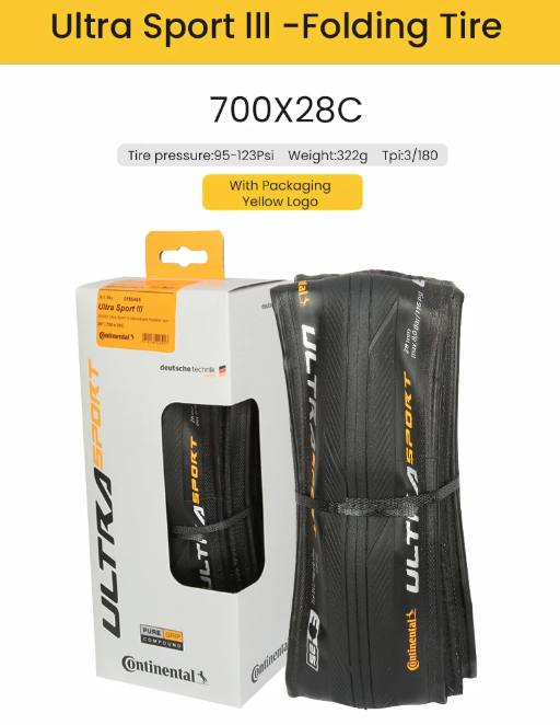 Continental ULTRA SPORT Ⅲ GRAND SPORT RACE landsvägscykeldäck 700x23C/25C/28C Lättvikt, hållbart, punkteringsskydd
