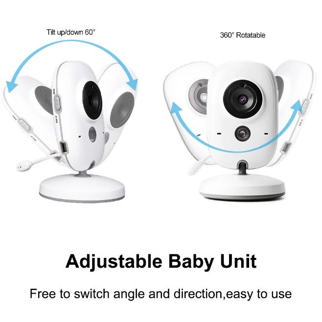 Upptäck modern teknik med VB603 Video Baby Monitor 24G för barnövervakning tvåvägsljud infraröd nattvision