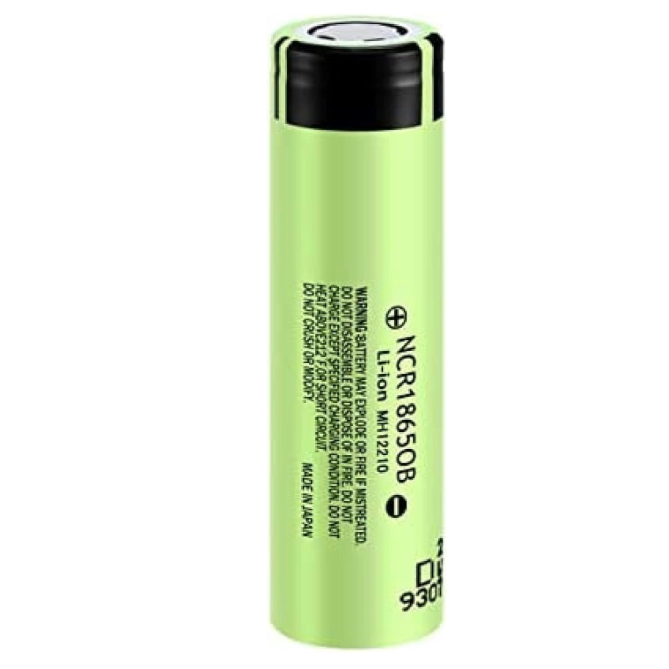 NCR18650B 3400mAh 18650 Li-Ion uppladdningsbart batteri