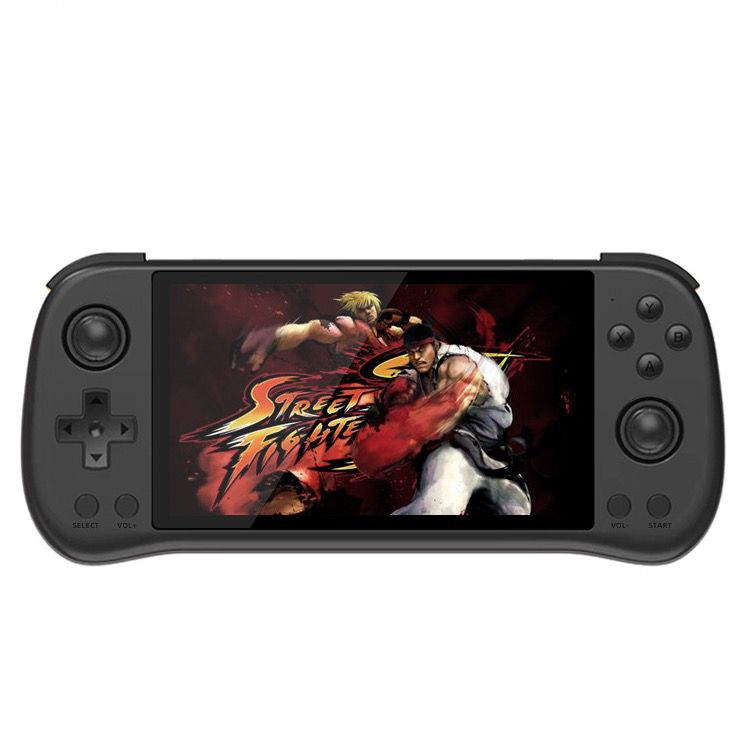 Upptäck POWKIDDY X55 handhållen spelkonsol för retrogaming med levande 5.5-tums IPS-skärm och kraftfull prestanda