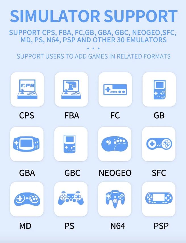 Upptäck POWKIDDY X55 handhållen spelkonsol för retrogaming med levande 5.5-tums IPS-skärm och kraftfull prestanda