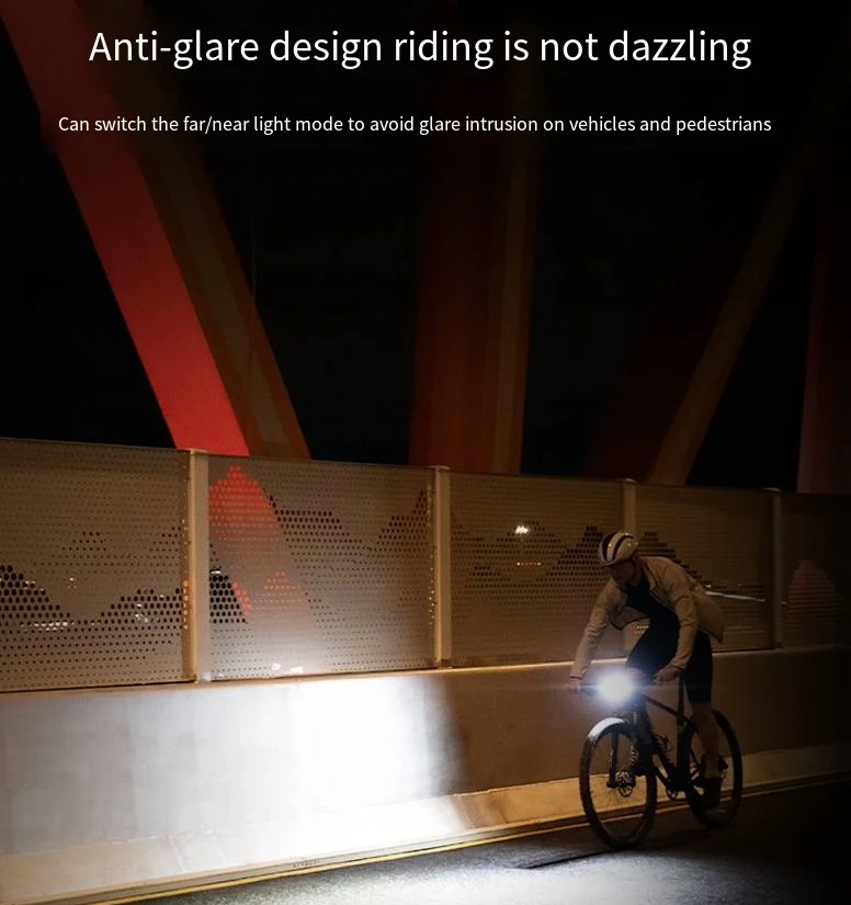 XOSS XL3000 Cykellampa 3000 Lumen Vattentät Uppladdningsbar Strålkastare för Nattcykling Cykelsäkerhet
