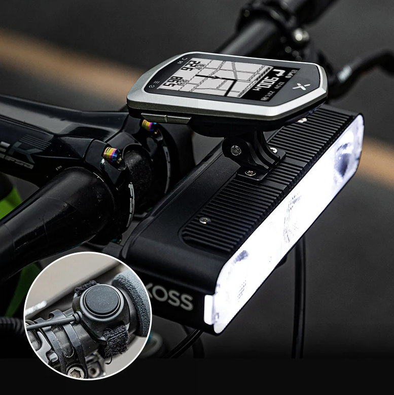 XOSS XL3000 Cykellampa 3000 Lumen Vattentät Uppladdningsbar Strålkastare för Nattcykling Cykelsäkerhet