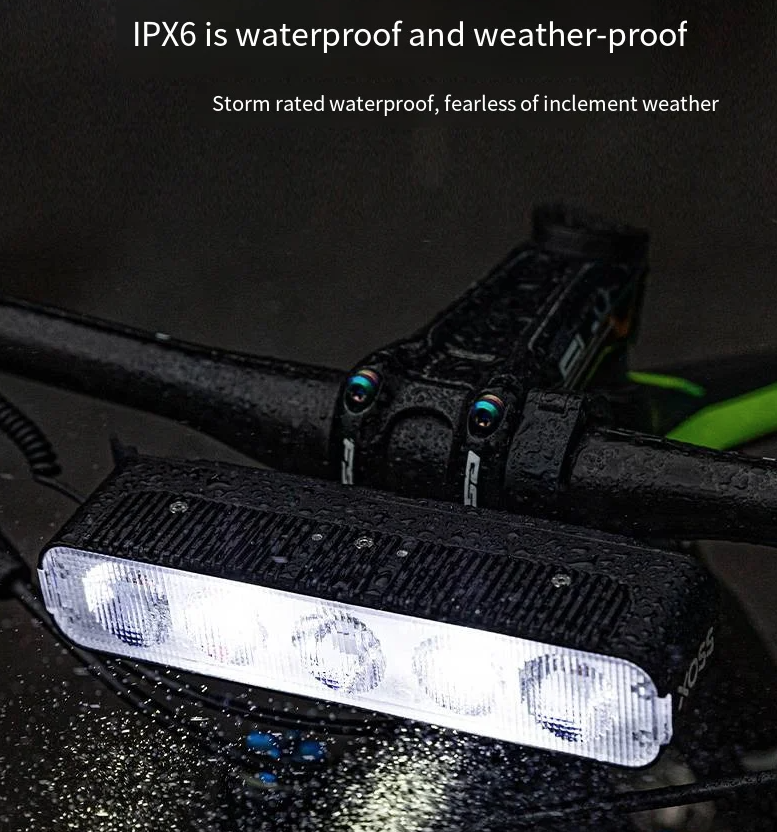 XOSS XL3000 Cykellampa 3000 Lumen Vattentät Uppladdningsbar Strålkastare för Nattcykling Cykelsäkerhet
