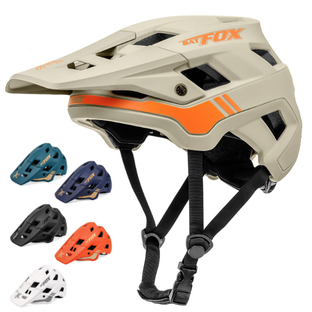 BATFOX Mountainbikehjälm med lättvikts In-Mold-teknik och justerbar passform för vuxna och ungdomar